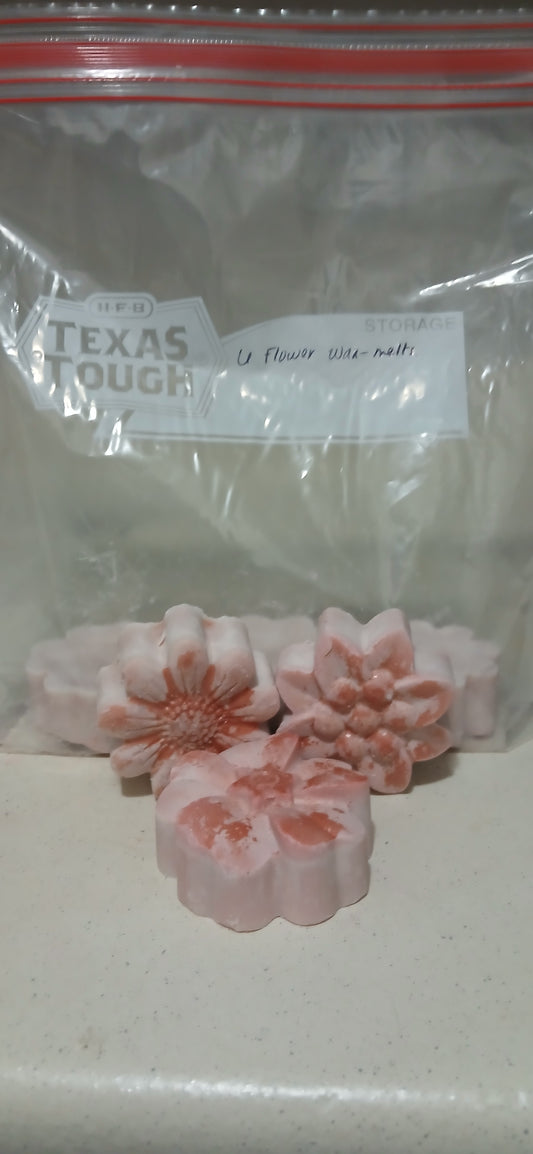 Pink Flower Wax Melts