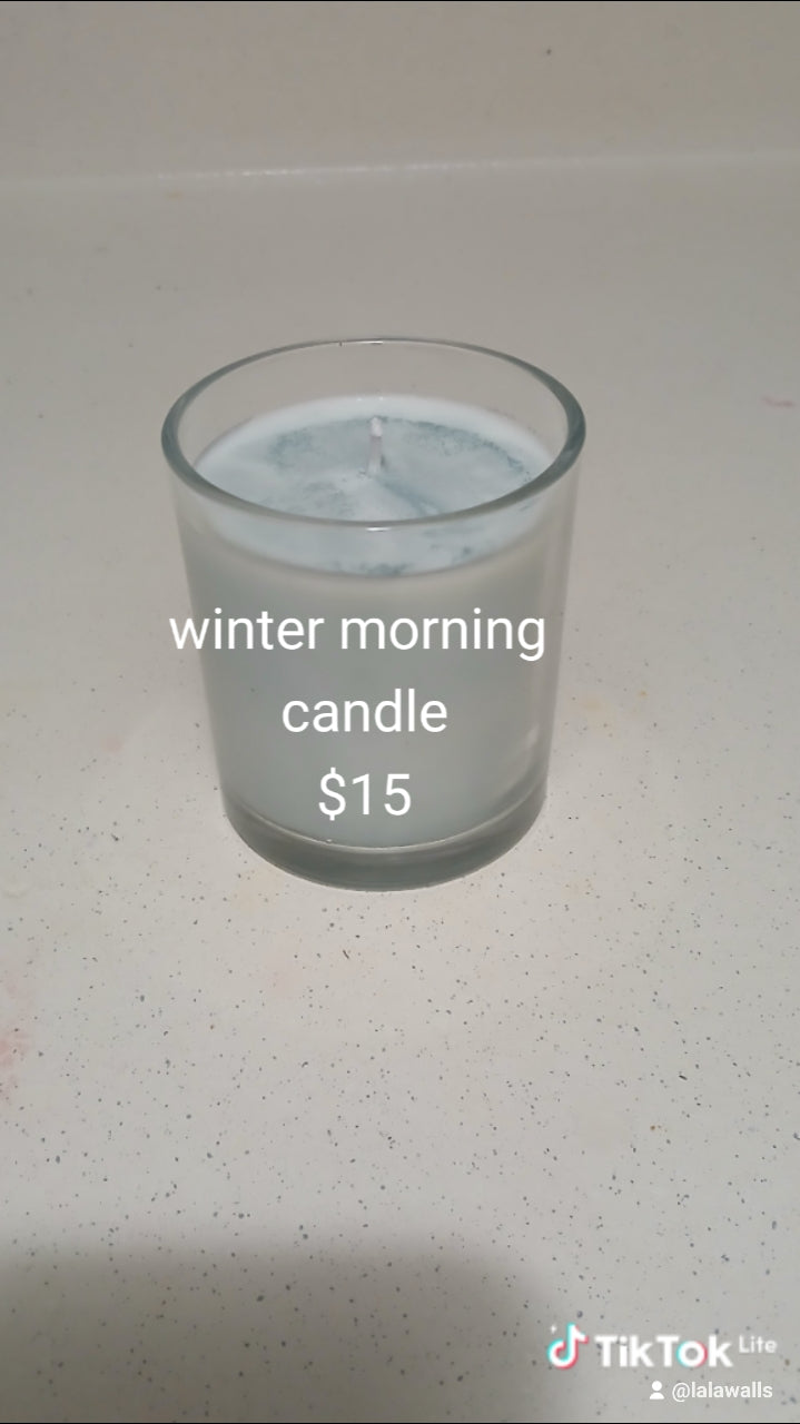 Winter Morning Candle